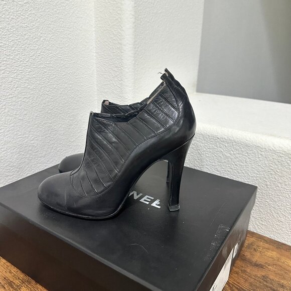 Chanel Leather Ankle Boots - Picture 4 of 9